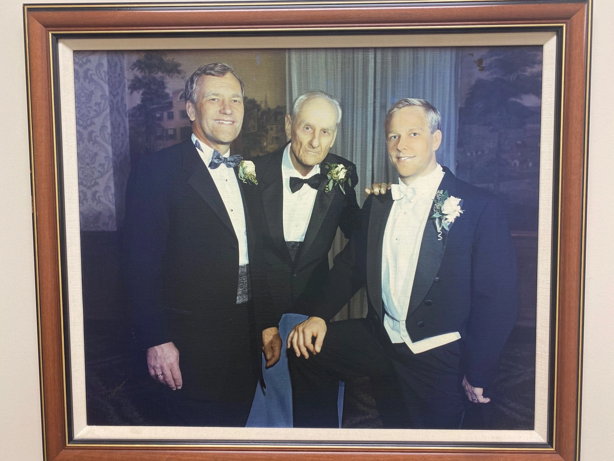 Three generations of Schneider dentists together